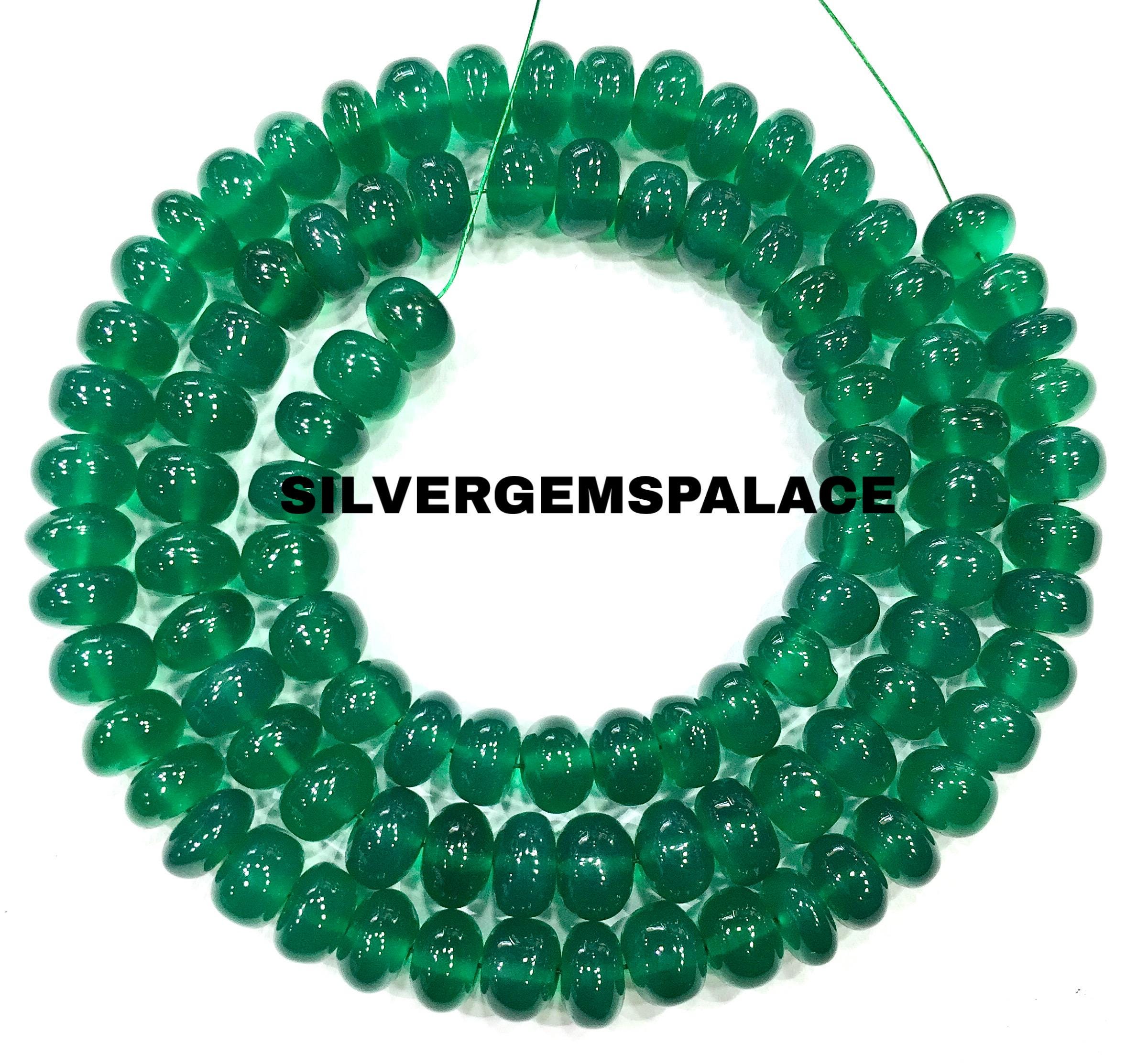 Aaa+ Natural Green Onyx Smooth Rondelle Beads 7mm Onyx Rondelle Beads Polished Onyx Beads Green Onyx Gemstone Beads Green Onyx Strand 18” Aaa+ Natural Green Onyx Smooth Rondelle Beads 7mm Onyx Rondelle Beads Polished Onyx Beads Green Onyx Gemstone Beads Green Onyx Strand 18”