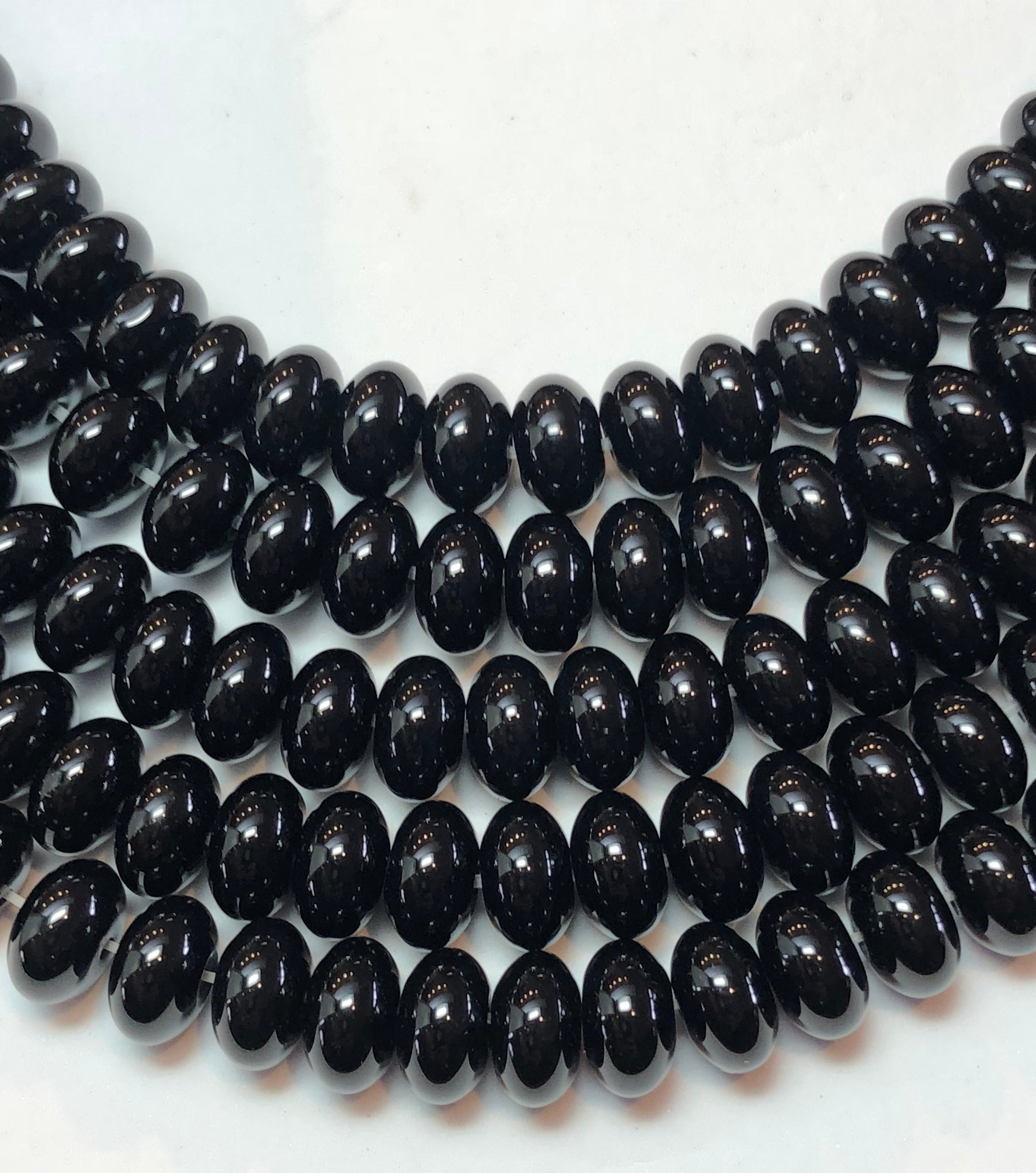 Black Onyx Gemstone Beads. 5x8mm Rondelle Beads On 15 Inch Strand. Full Strand Of Aaa Grade Beads, About 78 Beads Per Strand. Black Onyx Gemstone Beads. 5x8mm Rondelle Beads On 15 Inch Strand. Full Strand Of Aaa Grade Beads, About 78 Beads Per Strand.