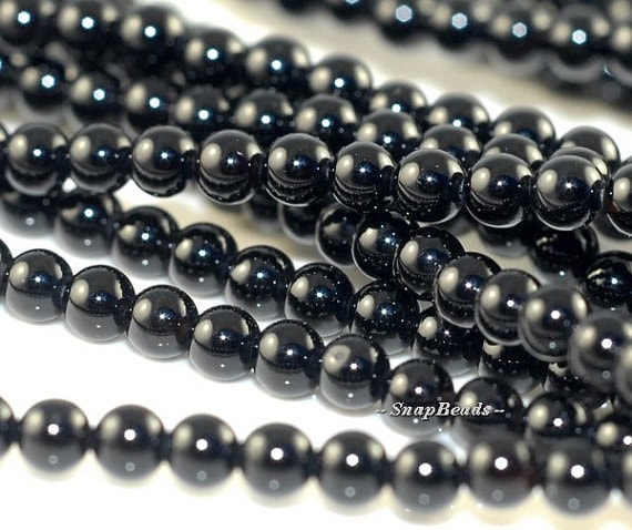 3mm Charcoal Black Onyx Gemstone Grade A Round 3mm Loose Beads 16 Inch Full Strand Lot 1,2,6,12 And 50 (90107824-107)