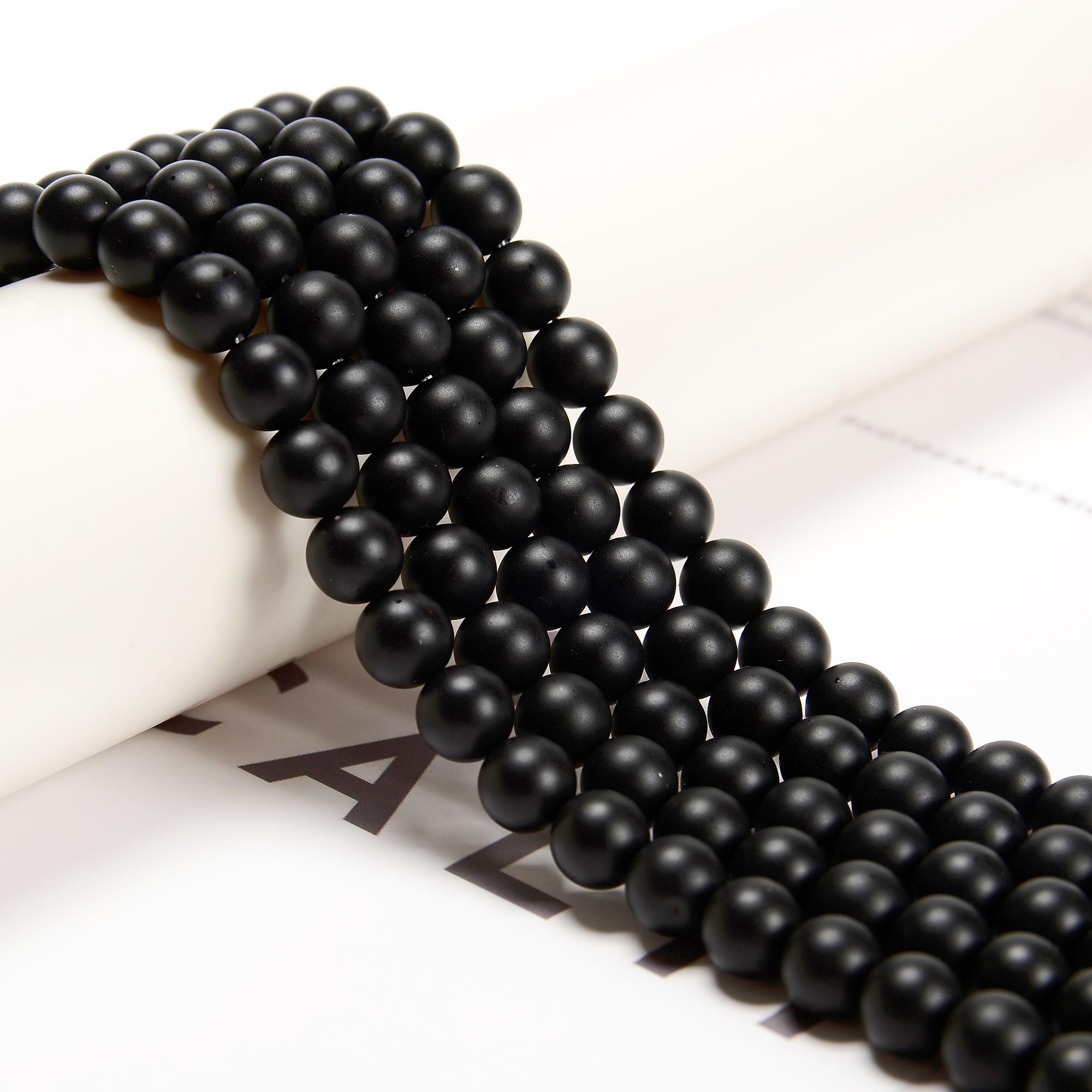 Black Onyx Matte Round Beads 4mm 6mm 8mm 10mm 12mm Approx 15.5" Strand Black Onyx Matte Round Beads 4mm 6mm 8mm 10mm 12mm Approx 15.5" Strand