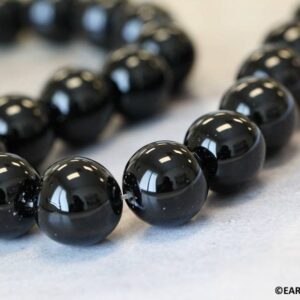 Black Onyx 18mm Round Beads 15.5" Strand