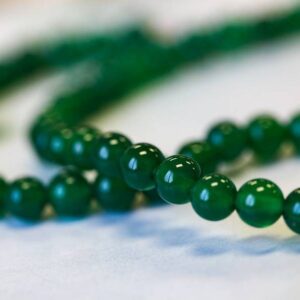 Green Onyx 8mm/ 10mm Round Beads, 15.5" Strand, Dyed Onyx Gemstone Beads Shade Varies For Jewelry Making