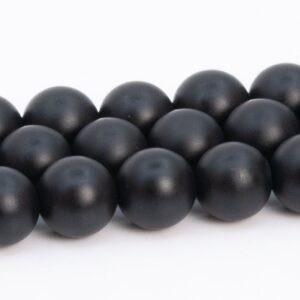 Matte Black Onyx Beads Genuine Natural Grade Aaa Gemstone Round Loose Beads 6mm 8mm 10mm Bulk Lot Options