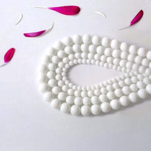 White Onyx Alabaster Beads, Gem 2mm 3mm 4mm 6mm 8mm 10mm Loose Stone Round Jewelry Beads White Onyx Alabaster Beads, Gem 2mm 3mm 4mm 6mm 8mm 10mm Loose Stone Round Jewelry Beads