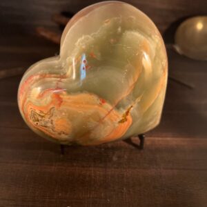 2lb Green Onyx Heart: Crystal Healing Stone
