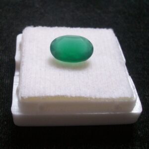 Aaa Green Onyx Gemstone: 10x14mm Faceted Oval Loose Stone