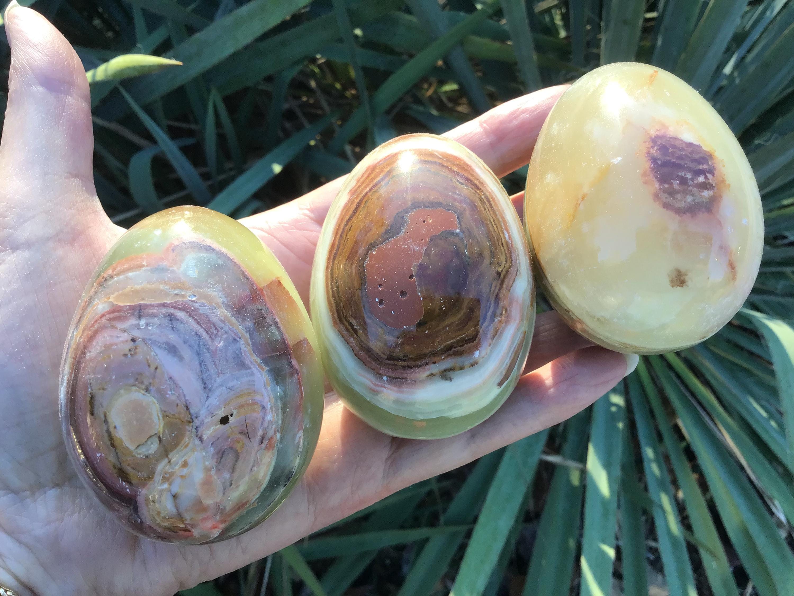 Banded Onyx Crystal Egg - Root Chakra Stone