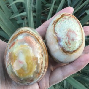 Banded Onyx Crystal Egg - Root Chakra Stone