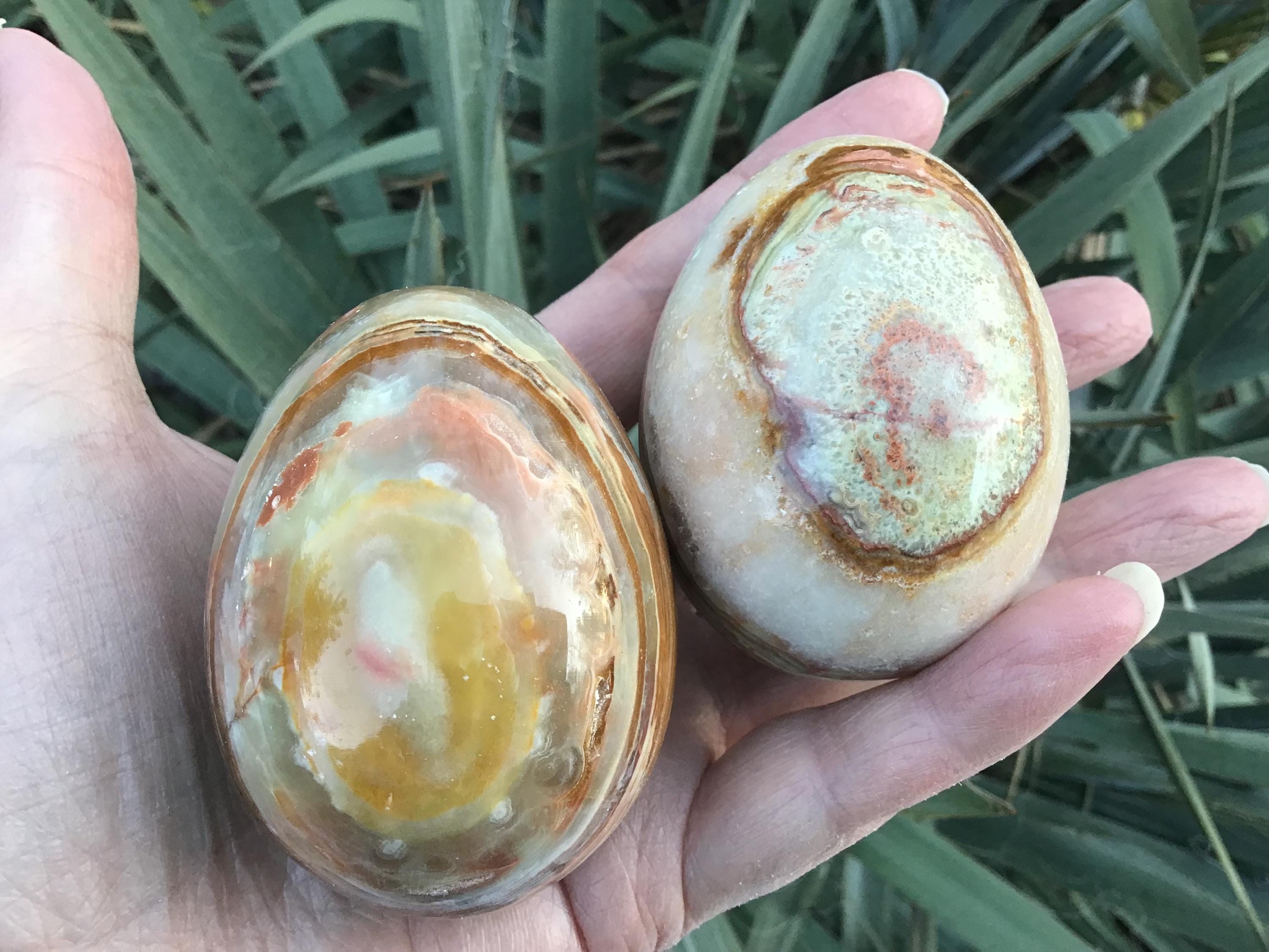 Banded Onyx Crystal Egg - Root Chakra Stone