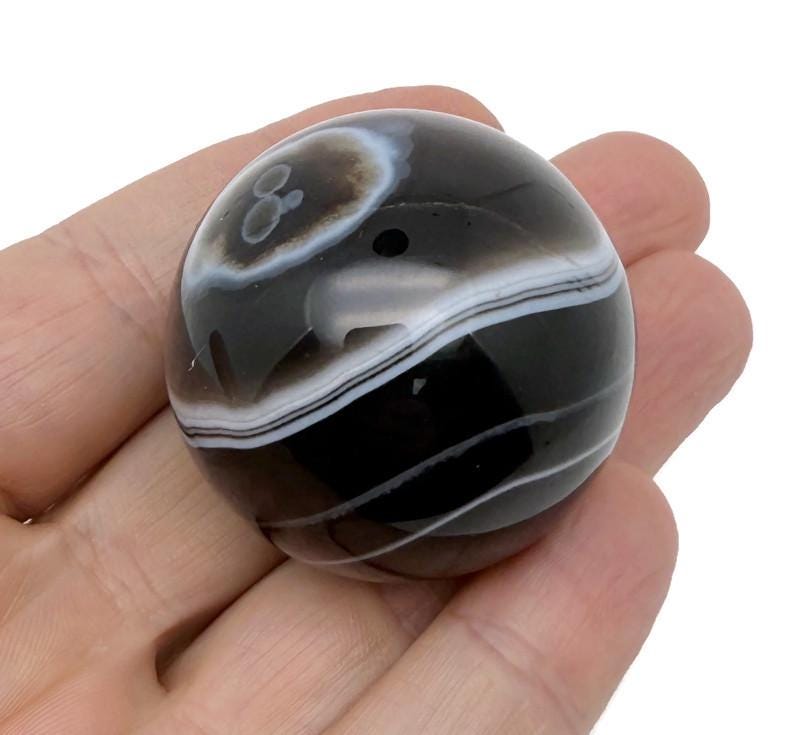 Black Onyx Sphere Stone A++ – Crystal Ball - Healing Crystal Stones – Crystal Décor – 40-50mm - Ba1033