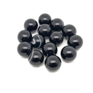 Black Onyx Sphere Stone - Healing Crystals Stones - Home Decor – 20mm - SP1111