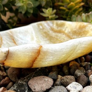 Hand Carved Onyx Bowl: Mexican Stone Decor