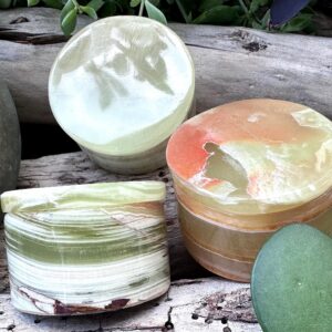 Hand Carved Onyx Jars From Pakistan