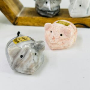 Mexican Onyx Mouse Crystal Hand Carved