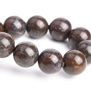 8-9mm Boulder Opal Beads Rainbow Veins Deep Brown Bracelet Grade Aa Genuine Natural Round Gemstone 7" (120607h-57)