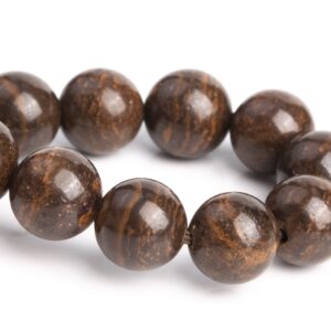 8mm Boulder Opal Beads Brown Striped Pattern Bracelet Grade Aa Genuine Natural Round Gemstone 7" (120566h-3496)