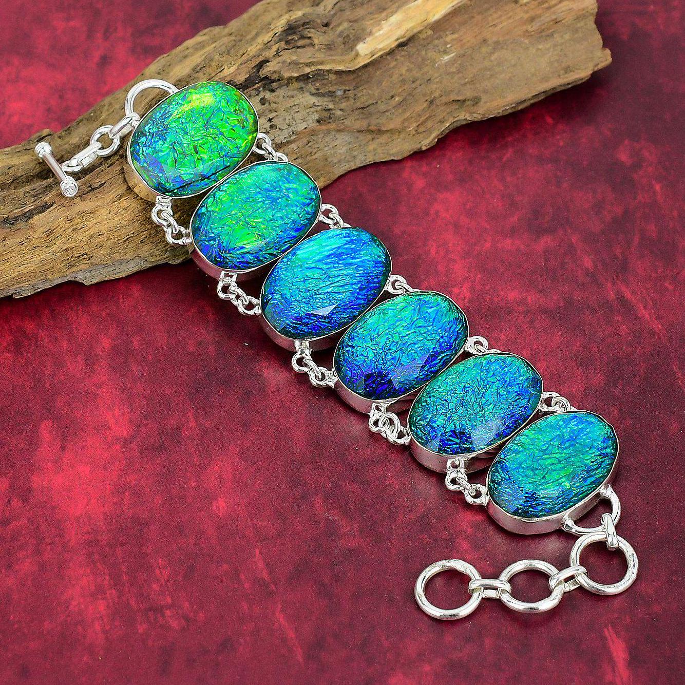 Blue Australian Opal Bracelet, 925 Sterling Silver Bracelet, Adjustable Chain Bracelet Gemstone Bracelet, Handmade Jewelry Birthday Gifts Blue Australian Opal Bracelet, 925 Sterling Silver Bracelet, Adjustable Chain Bracelet Gemstone Bracelet, Handmade Jewelry Birthday Gifts