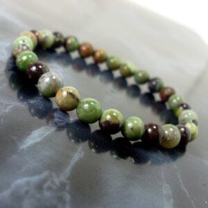 Natural Green Opal Bracelet 6mm, Natural Gemstone Bracelet,  Women Men Bracelet, Beaded Bracelet +Gift Bag