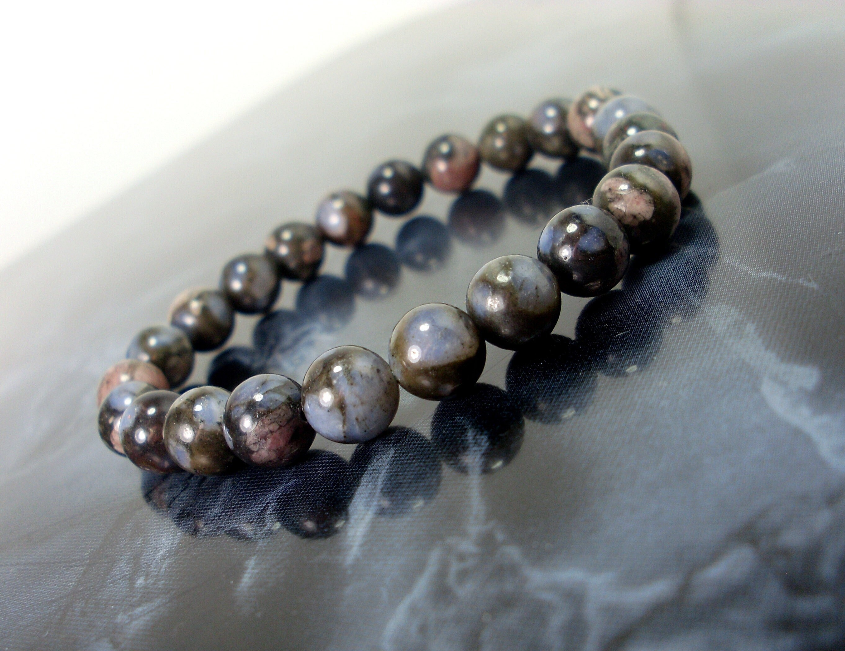 Rare African Glaucophane 8mm Bracelet, Natural Gemstone Bracelet, Women Mens Beaded Bracelet, African Blue-brown Opal Bracelet + Gift Bag Rare African Glaucophane 8mm Bracelet, Natural Gemstone Bracelet, Women Mens Beaded Bracelet, African Blue-brown Opal Bracelet + Gift Bag