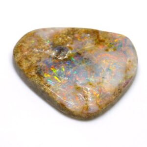 10.980 Carats Rare Brazilian Boulder Opal Cabochon in Matrix From the Boi Morto Mine Brazil - Precious Crystal Opals - Free Form