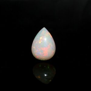 3.50 Carat, Natural Ethiopian Opal Cabochon, Genuine Fire Opal Gemstone, 15x11 Mm