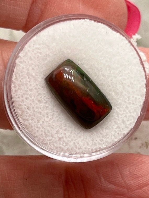 Black Opal Cabochon Gemstones- 3.9 Ct
