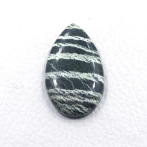 Pear Green Swiss Opal Cabochon: 39.95 Carat Gemstone, 22x37 Mm
