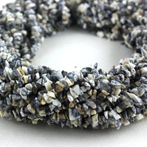 16" Dendritic Opal Chip Beads: 6-9mm Uncut Gemstone Beads