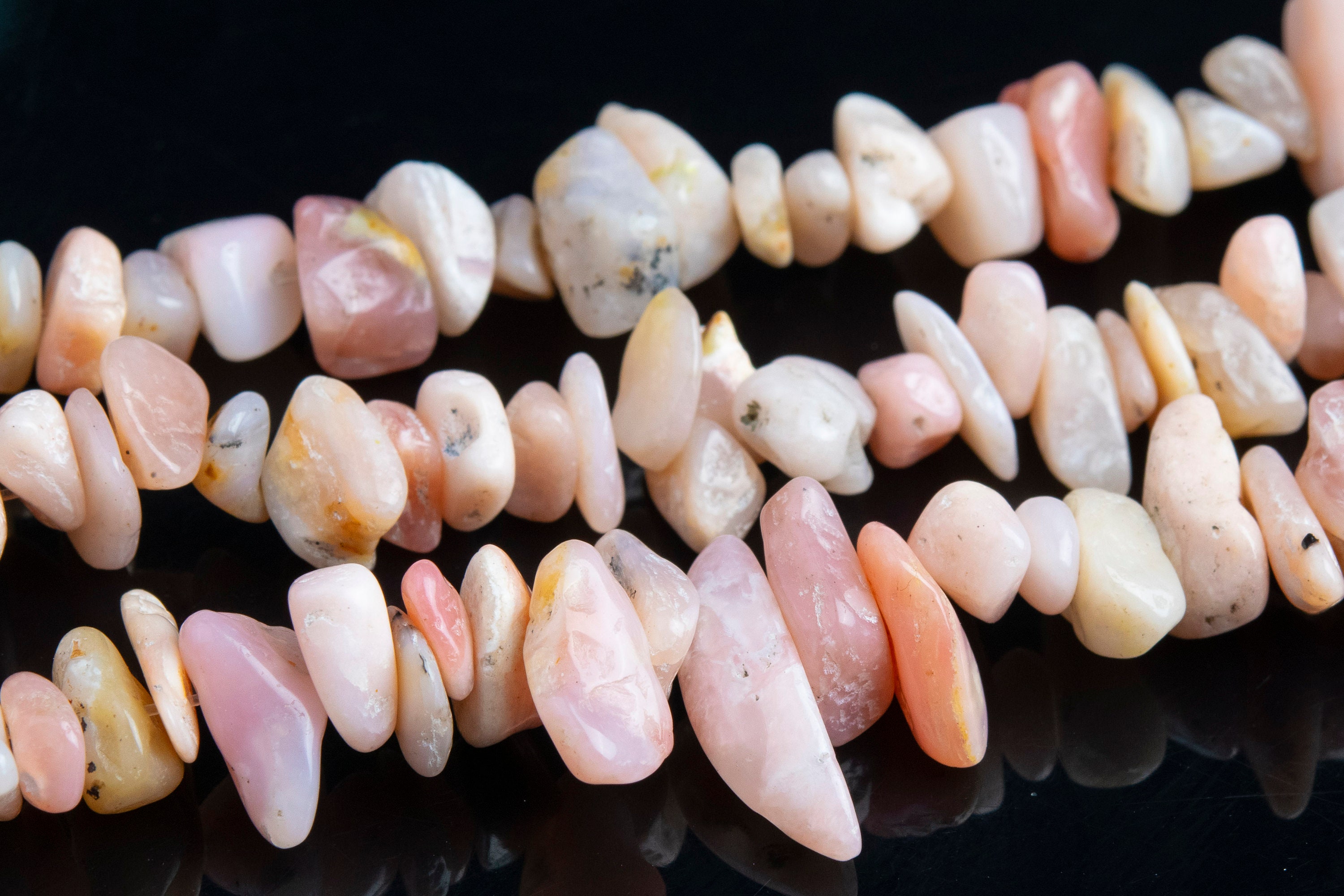 4-10mm Pink Opal Beads Pebble Chips Grade Aa Genuine Natural Gemstone Beads 15" Bulk Lot Options (108385) 4-10mm Pink Opal Beads Pebble Chips Grade Aa Genuine Natural Gemstone Beads 15" Bulk Lot Options (108385)