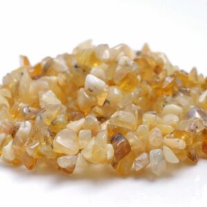 7-8mm Yellow Opal Gemstone Pebble Nugget Chip Loose Beads 16 Inch (80001802 H-a18)