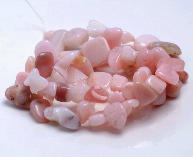 9-11mm Pink Opal Gemstone Pebble Nugget Chip Loose Beads 15.5 Inch (80001899-a29) 9-11mm Pink Opal Gemstone Pebble Nugget Chip Loose Beads 15.5 Inch (80001899-a29)