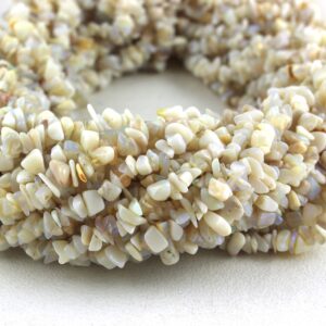 Australian Opal Chip Beads: 4-5mm Polished Gemstone, 16 Inch Strand