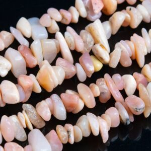 Genuine Natural Pink Opal Loose Beads Grade Aa Pebble Chips Shape 4-10mm
