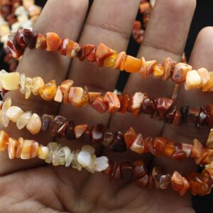 Independence Day Sale Fire Opal Uncut Chips Beads, Fire Opal Chips Beads, 36 Inches Strand High Quality Beads
