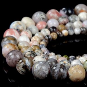Peruvian Pink Opal Gemstone Nugget Round 4mm 5mm 6mm 7mm 8mm 11mm 12mm Loose Beads (d459)