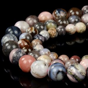 Peruvian Pink Opal Gemstone Nugget Round 6MM 8MM 10MM Loose Beads BULK LOT 1,2,6,12 and 50 (D459)