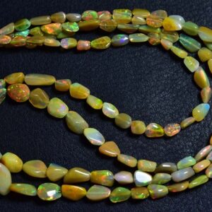 Superb Ethiopian Opal - Most Beautiful Natural Smooth Welo Ethiopian Opal Tiny Nuggets - Size is 6- 8 mm #2109
