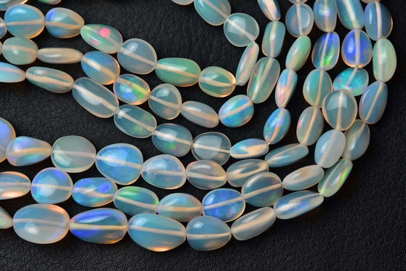 Superb White Ethiopian Opal Nuggets Bead - Natural Beautiful Smooth Fire Play Ethiopian Opal Nuggets - Size Is 7 -10 Mm #1677 Superb White Ethiopian Opal Nuggets Bead - Natural Beautiful Smooth Fire Play Ethiopian Opal Nuggets - Size Is 7 -10 Mm #1677