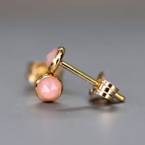 Pink Opal Stud Earrings, Rose Cut Opal Ear Studs, October Birthstone, Pastel Pink Opal, Genuine Natural Opal, Wedding Earrings, Gift for Her Pink Opal Stud Earrings, Rose Cut Opal Ear Studs, October Birthstone, Pastel Pink Opal, Genuine Natural Opal, Wedding Earrings, Gift for Her
