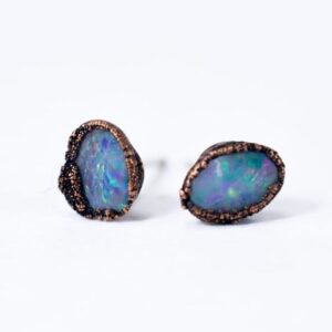 Polished Opal Earrings | Opal Post Earrings | Opal Studs | Opal Stud Earring Polished Opal Earrings | Opal Post Earrings | Opal Studs | Opal Stud Earring