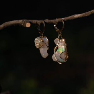 Raw Opal Earrings Raw Opal Earrings