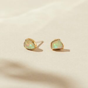 raw opal earrings, natural australian opal jewelry, opal gemstone studs, natural crystal earrings, october birthstone earrings, real opal raw opal earrings, natural australian opal jewelry, opal gemstone studs, natural crystal earrings, october birthstone earrings, real opal