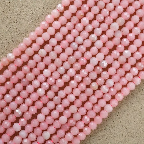 Pink Opal Beads (round)(faceted)(2mm)(15"strand)