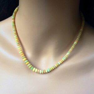 Ethiopian Welo Fire Opal Necklace – 14k Gold-filled, Beige Caramel Natural Stones, Beaded Jewelry Ethiopian Welo Fire Opal Necklace – 14k Gold-filled, Beige Caramel Natural Stones, Beaded Jewelry