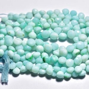 8 inches,Natural Blue Opal Faceted Onion Briolettes, Natural Opal Finest Quality,Size is 7-7.50mm #802 8 inches,Natural Blue Opal Faceted Onion Briolettes, Natural Opal Finest Quality,Size is 7-7.50mm #802