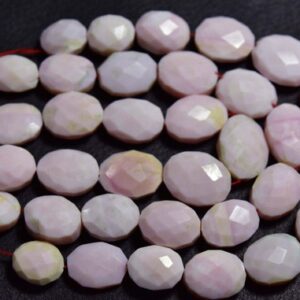 8 inches - Beautiful Natural Faceted Pink Opal Oval Briolettes - Size is 13-17 mm #1604 8 inches - Beautiful Natural Faceted Pink Opal Oval Briolettes - Size is 13-17 mm #1604