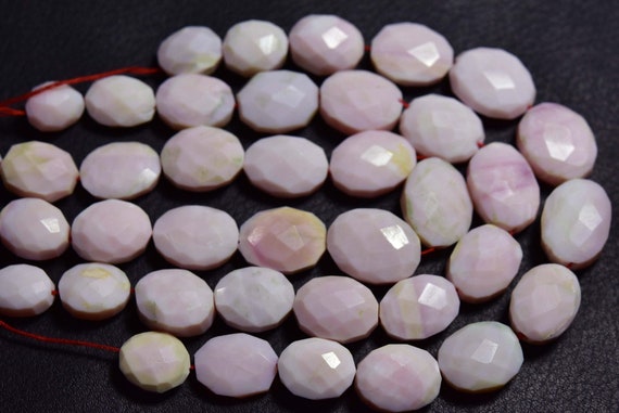 8 Inches - Beautiful Natural Faceted Pink Opal Oval Briolettes - Size Is 13-17 Mm #1604