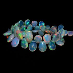 Aaa+ Ethiopian Opal Fire Gemstone 4x6mm-6x8mm Smooth Pear Briolette Beads , Natural Ethiopian Welo Opal Loose Beads For Jewelry , 8" Strand Aaa+ Ethiopian Opal Fire Gemstone 4x6mm-6x8mm Smooth Pear Briolette Beads , Natural Ethiopian Welo Opal Loose Beads For Jewelry , 8" Strand