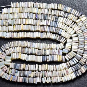 Australian Opal Heishi Square Beads -16 inches - Natural Smooth Australia Opal Heishi Square - Size is 4 - 3.5 mm #2435 Australian Opal Heishi Square Beads -16 inches - Natural Smooth Australia Opal Heishi Square - Size is 4 - 3.5 mm #2435