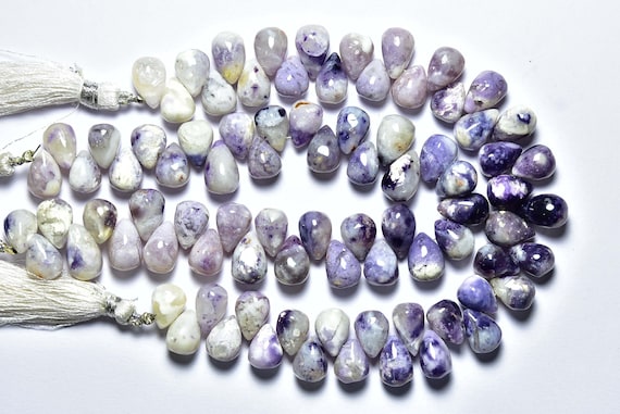 Rare Tiffany Opal Teardrop Beads - 8 Inches - Natural Big Tiffany Opal Smooth Teardrops Strand - Rare Opal - Size Is 7x10-8x12mm #757 Rare Tiffany Opal Teardrop Beads - 8 Inches - Natural Big Tiffany Opal Smooth Teardrops Strand - Rare Opal - Size Is 7x10-8x12mm #757